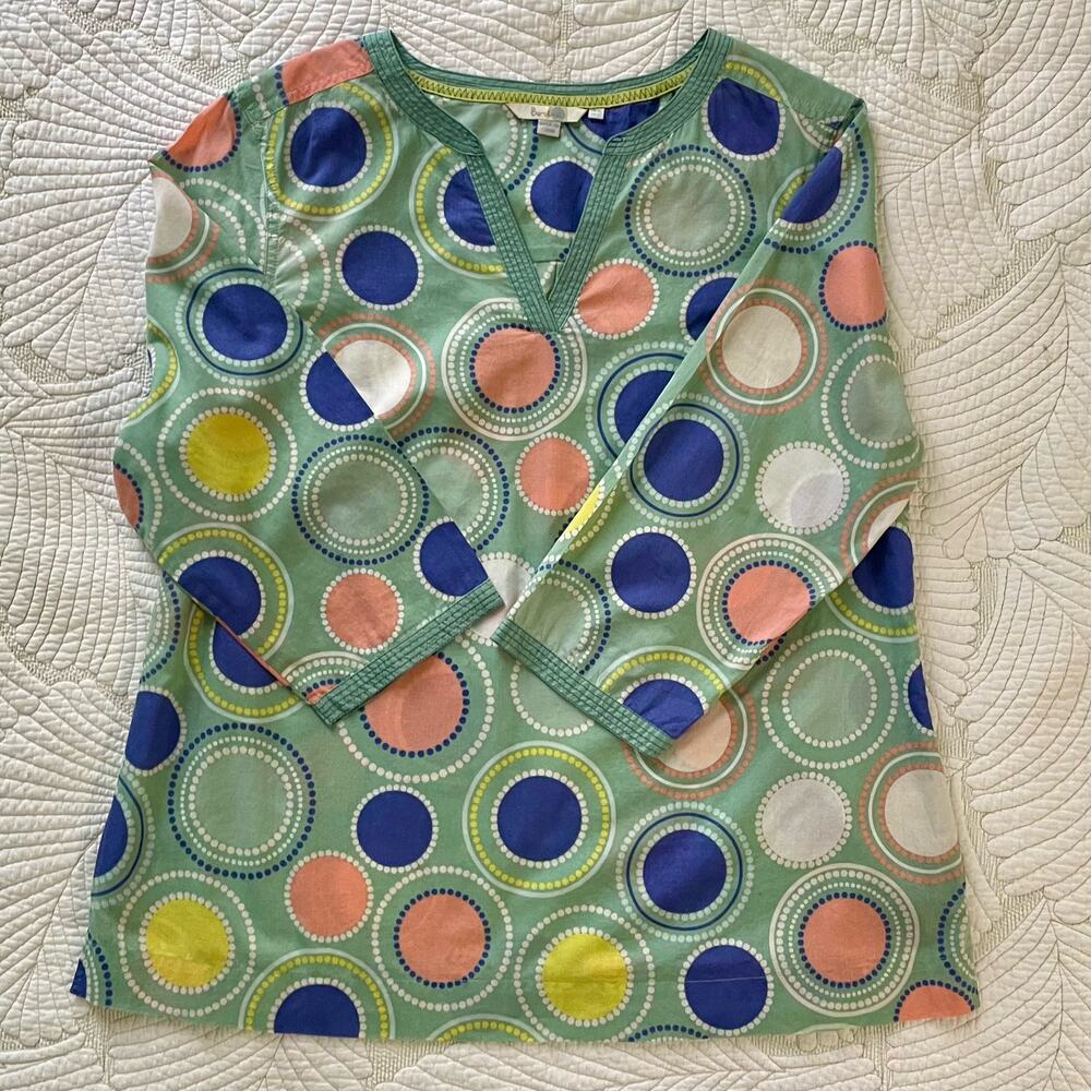 Boden Polka Dot Tunic Top Size 12